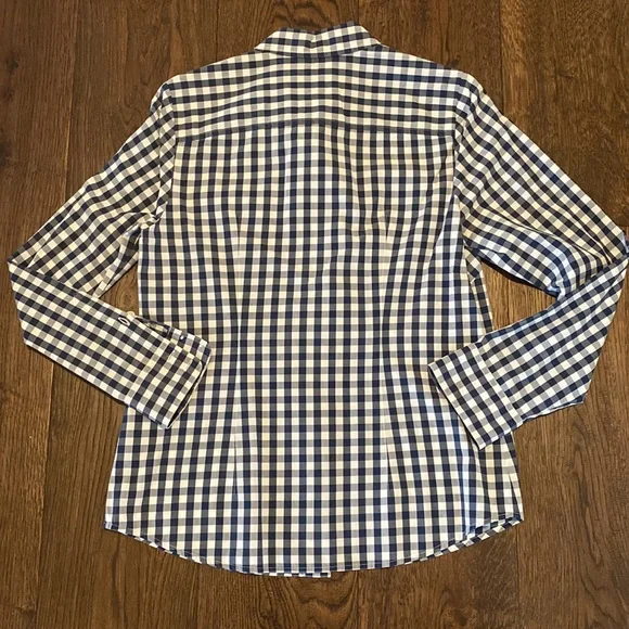 Navy Check Vineyard Vines Shirt - Sz 6 - Picture 5 of 5